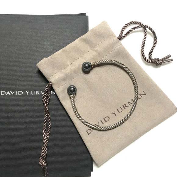 David Yurman Jewelry - Auc David Yurman Solari Diamonds/Black pearl Bracelet